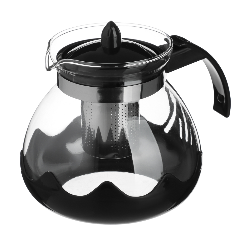 VETTA Классик Чайник заварочный 1,5л, стекло, нерж.сталь - #3