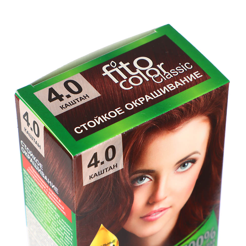 Краска для волос FITO COLOR Classic, 115 мл, тон 4.0 каштан - #2