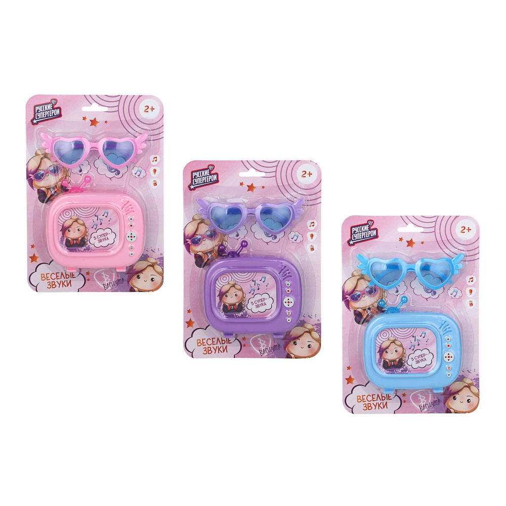 BY Русские Супергерои Игровой центр "TV", свет, звук, РР, 2хАА, 17х3х24 см - #3