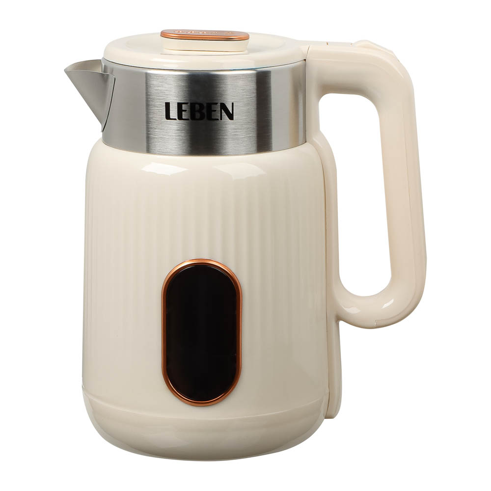 LEBEN Чайник электрический 2л, 1500Вт, пластик - #5