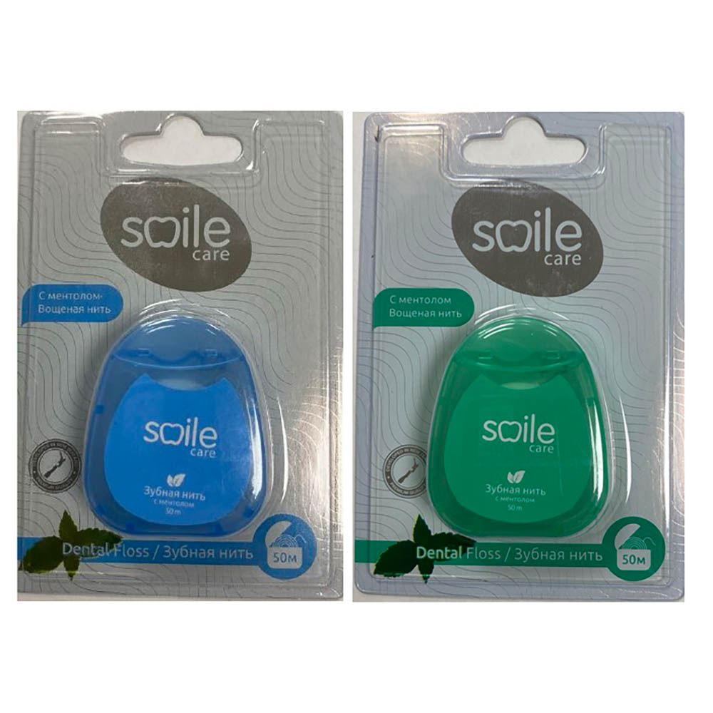 Зубная нить Smile Care, 50м - #1