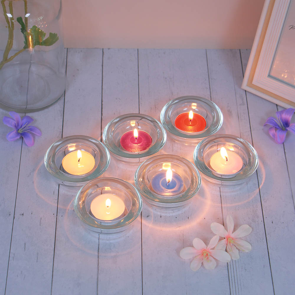 LADECOR Набор ароматических свечей с подсвечниками, (10+2), стекло, парафин, 6 видов - #7