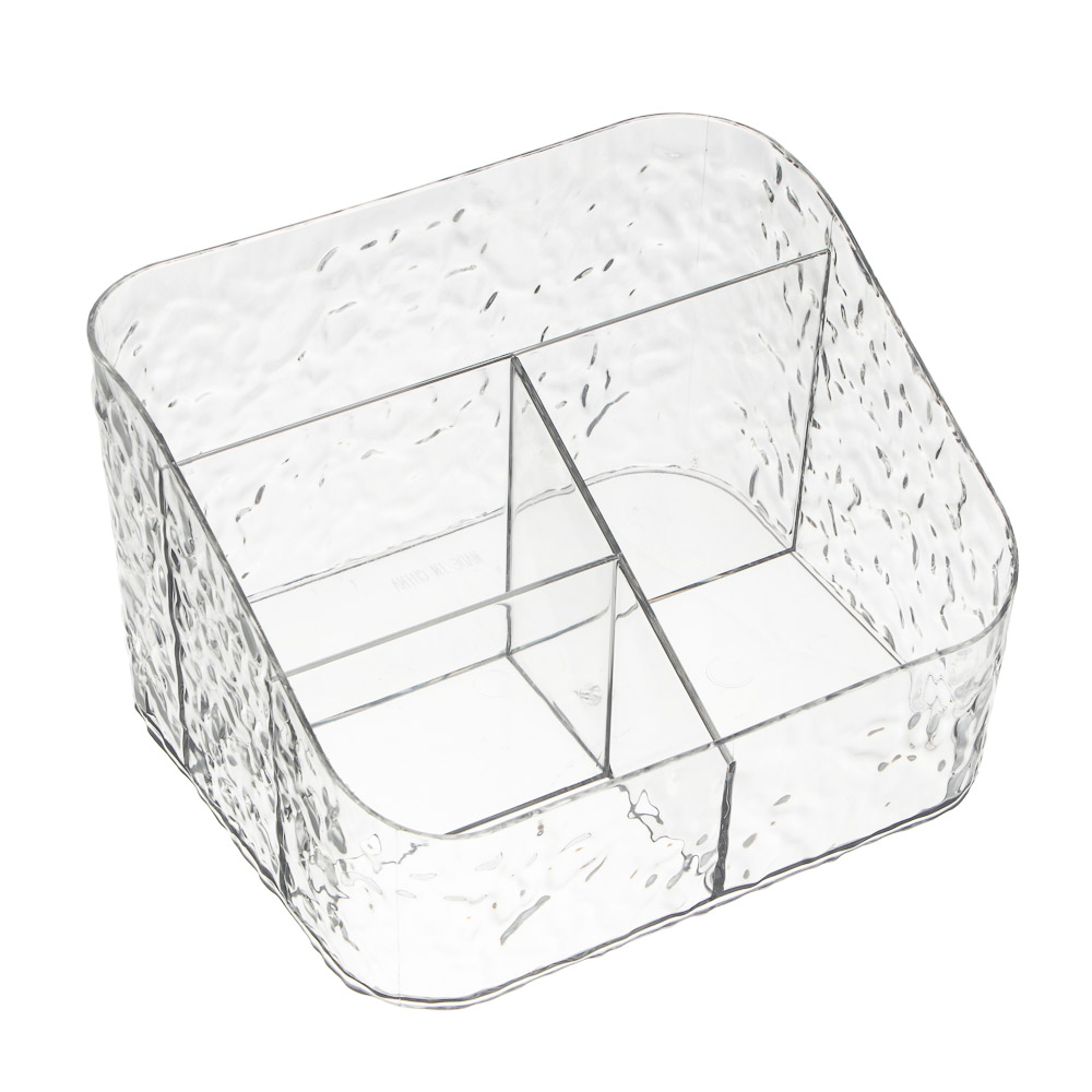 Органайзер для косметики и визажа тм ЮНИLOOK Ice 17,5х15х11см, пластик PET, #25667 - #1