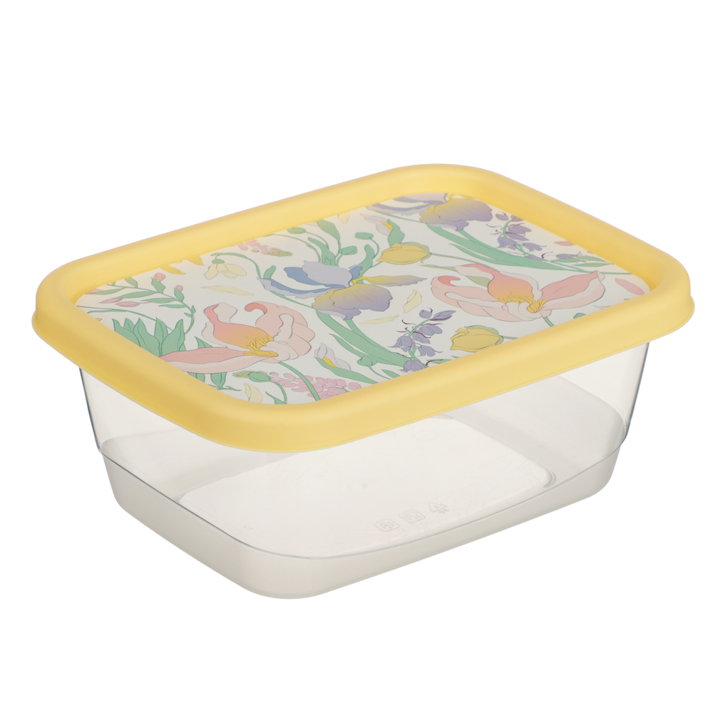 Ботаника Контейнер для продуктов прямоугольный 0,5л, пластик, 3 цвета - #1