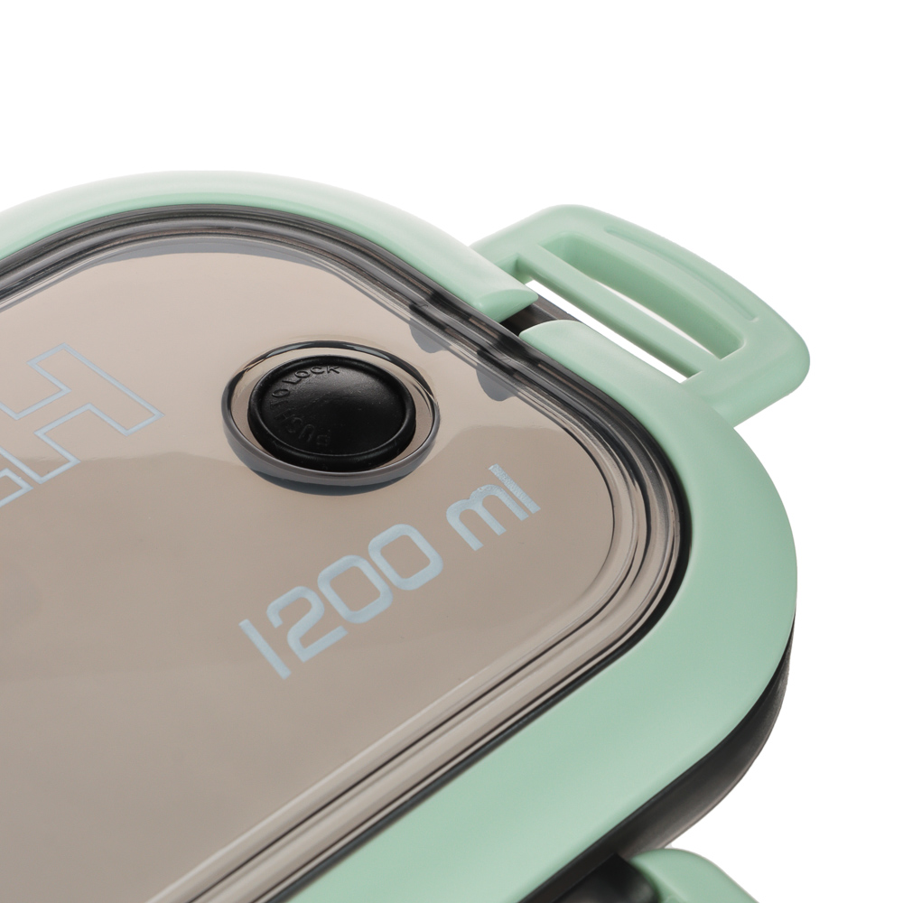 Ланч-бокс, 1200мл, со столовыми приборами (ложка вилка) РР - #6