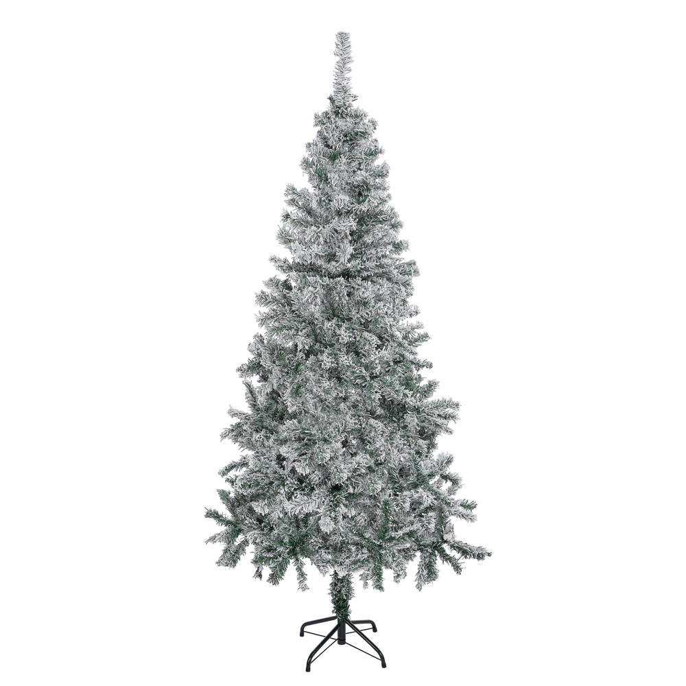 Ель 180 см, 380 веток, снежная, флокирование, ПВХ, 26-19 - #1