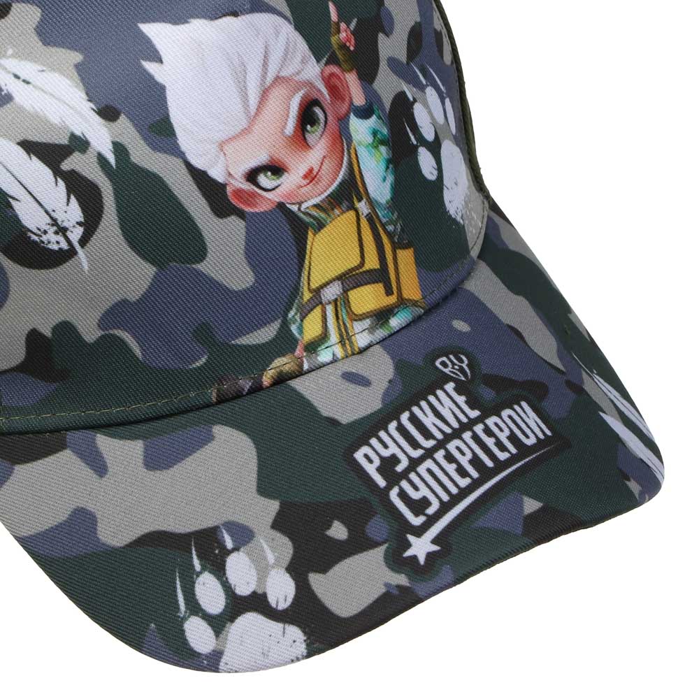 BY Русские Супергерои Кепка детская р.54, 50% хлопок, 50% полиэстер, цвет хаки, дизайн Леший - #3