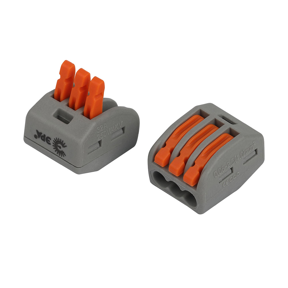 Клемма соединительная ЭРА с рычагами 3-проводная 0.08-2.5/4 мм2, NO-225-421, 4шт - #1