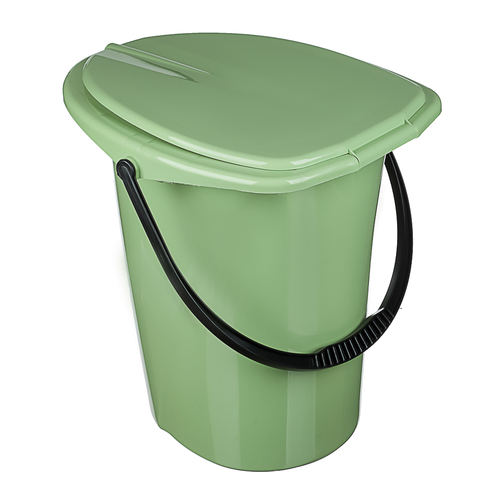 Ведро-туалет Smart Solution 17 л, пластик, оливковый - #5