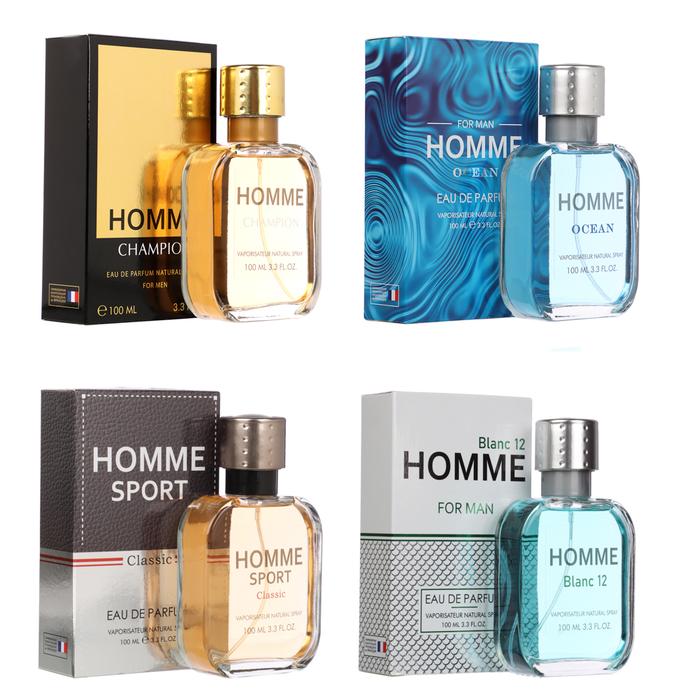 Парфюмерная вода мужская Homme Sport Classic (Хомме Спорт Классик) 4 вида, 100 мл - #1