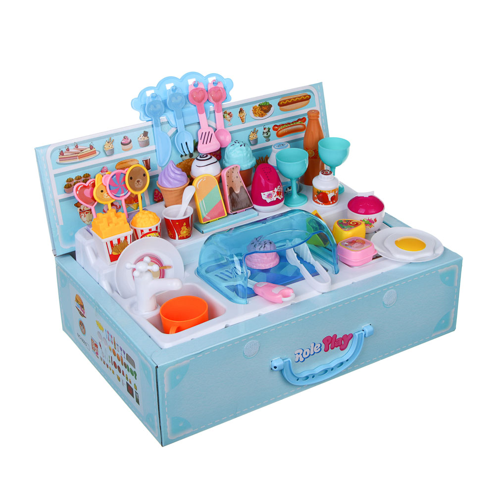 ИГРОЛЕНД Игровой набор Кухня в чемодане, PP, ABS, 39х26х10,5 см - #3