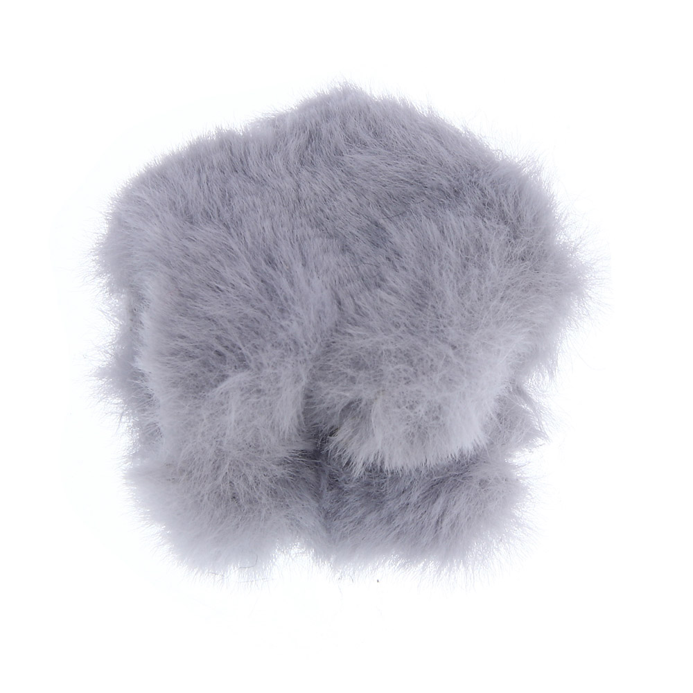 Краб для волос, тм ЮНИLOOK, 4,5см, полистирол, иск. мех, 6 цветов, #8 - #3