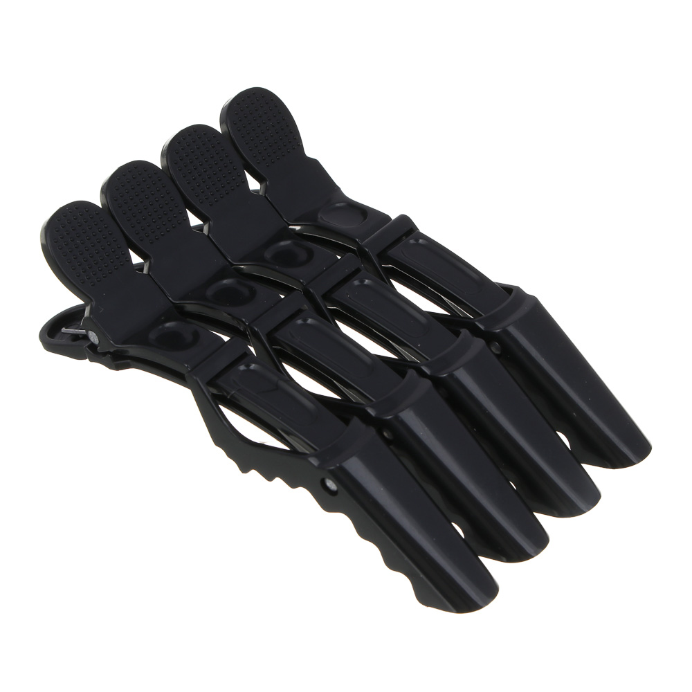 ЮНИLOOK Зажимы парикмахерские 4шт, 11см, пластик, 3 цвета - #2