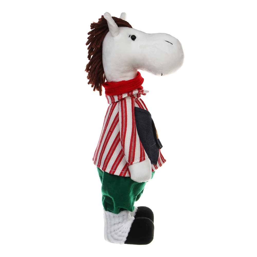 СНОУ БУМ Сувенир Конь в жилетке 13x12x30 см, полиэстер, 26-502 - #3