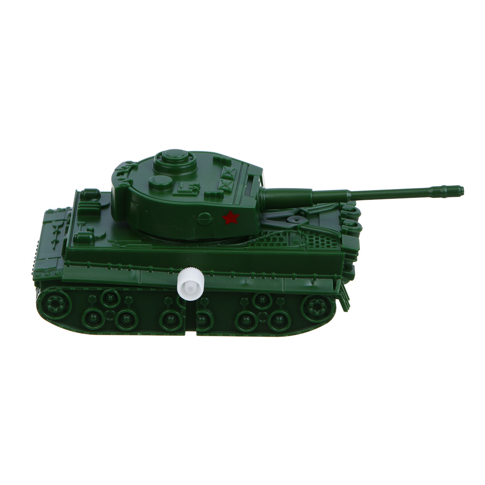ИГРОЛЕНД Танк с заводным механизмом "Военная операция", крутится башня, ABS, 9,5х4,5х5 см, 3 диз - #5