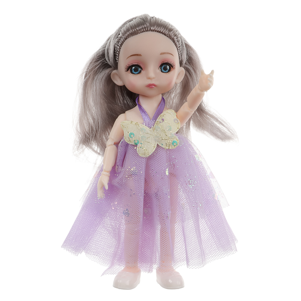 ИГРОЛЕНД Кукла шарнирная 15 см с аксессуарами, PP, ABS, PVC, 22х5,5х20 см, 4 дизайна - #15