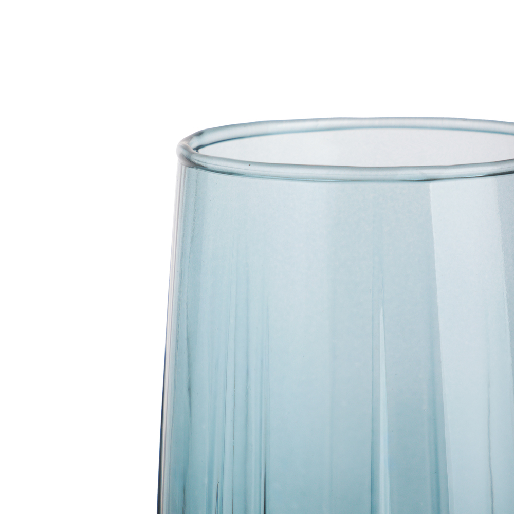 Стакан высокий для воды 470мл, стекло, синий - #2