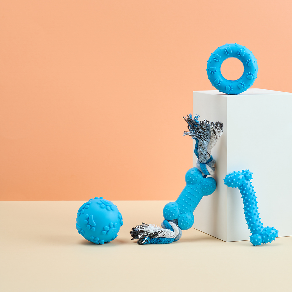 VETTA Набор игрушек для домашних животных, термопластичная резина, хлопчатобумажная веревка, 5 шт - #11