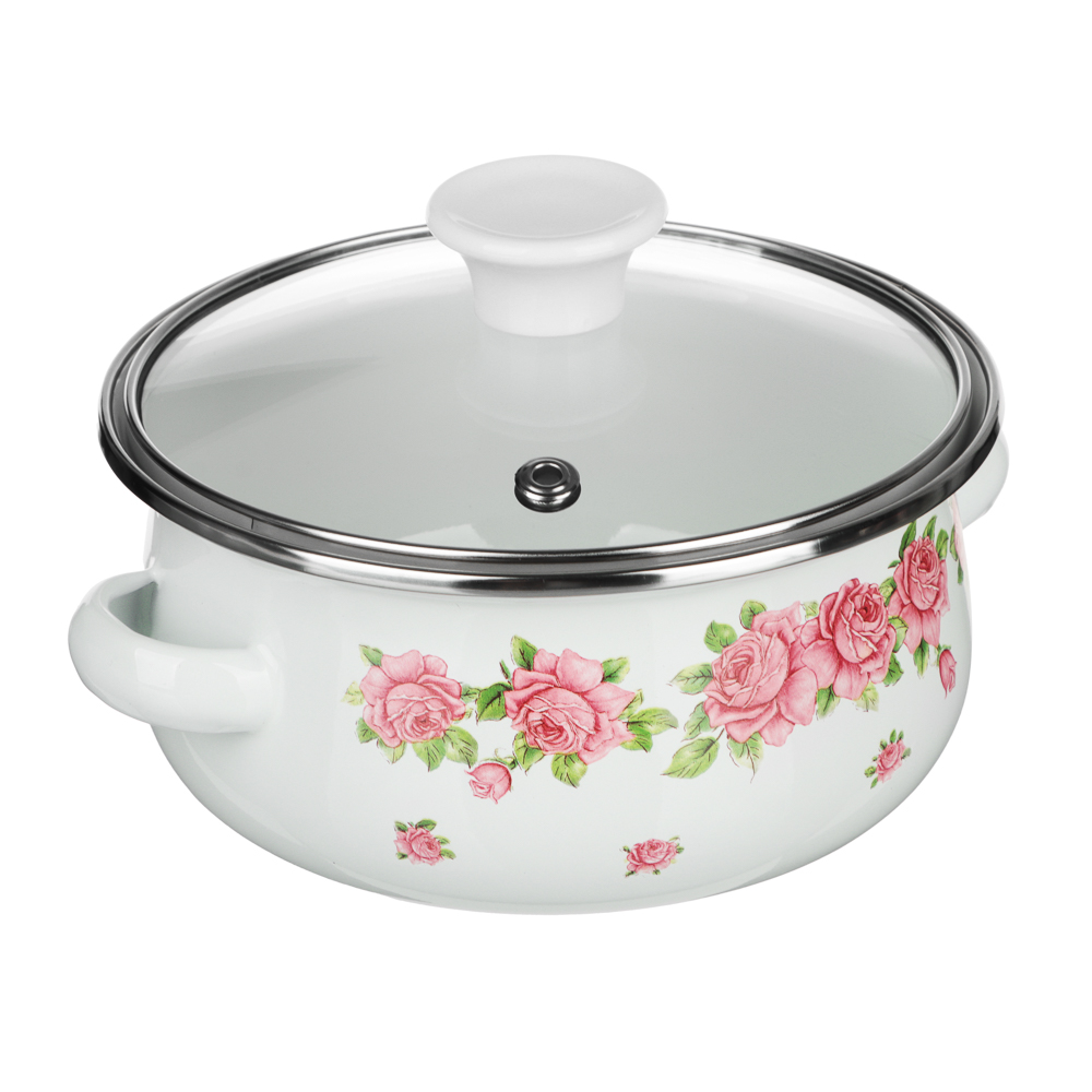 Набор мини-кастрюли 2шт. + салатник 1шт., с крышками, 6пр (14/16+14см, 0,7/1,1+0,7л) - #2