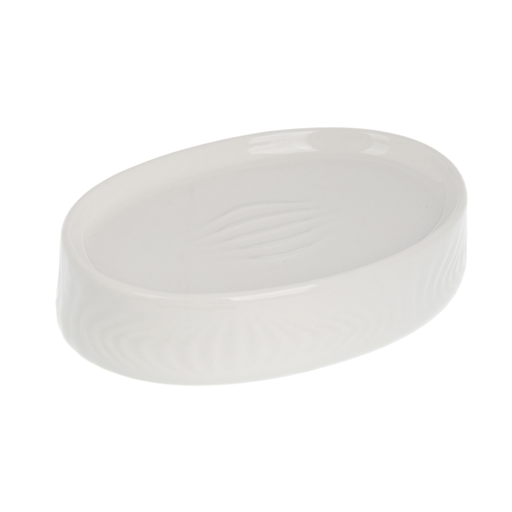 Мыльница тм VETTA Тиволи, керамогранит, белый, 12,5x8,5x3см - #2