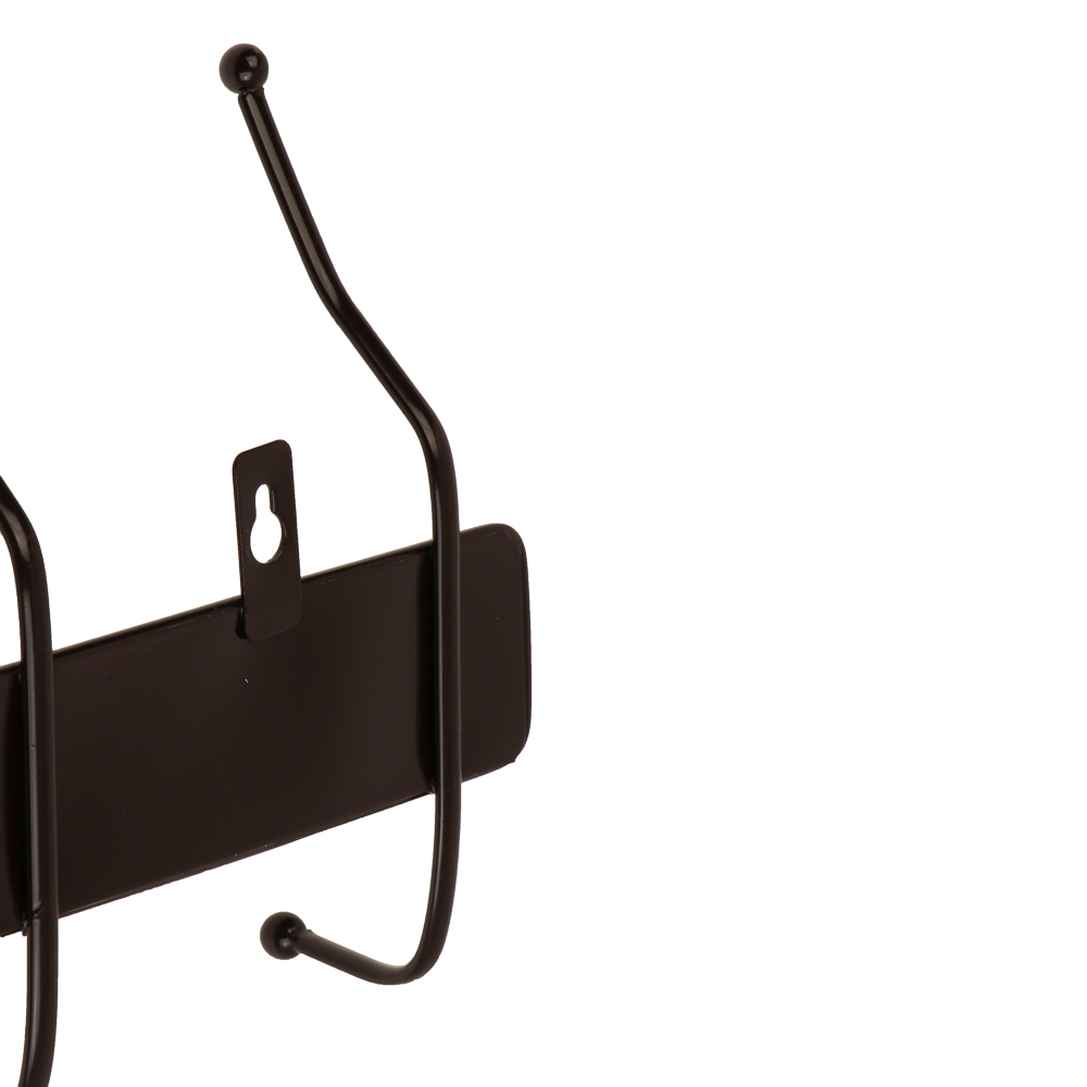 Вешалка настенная тм VETTA Плетенка, металл, 4 крючка, 32х14х4см - #4