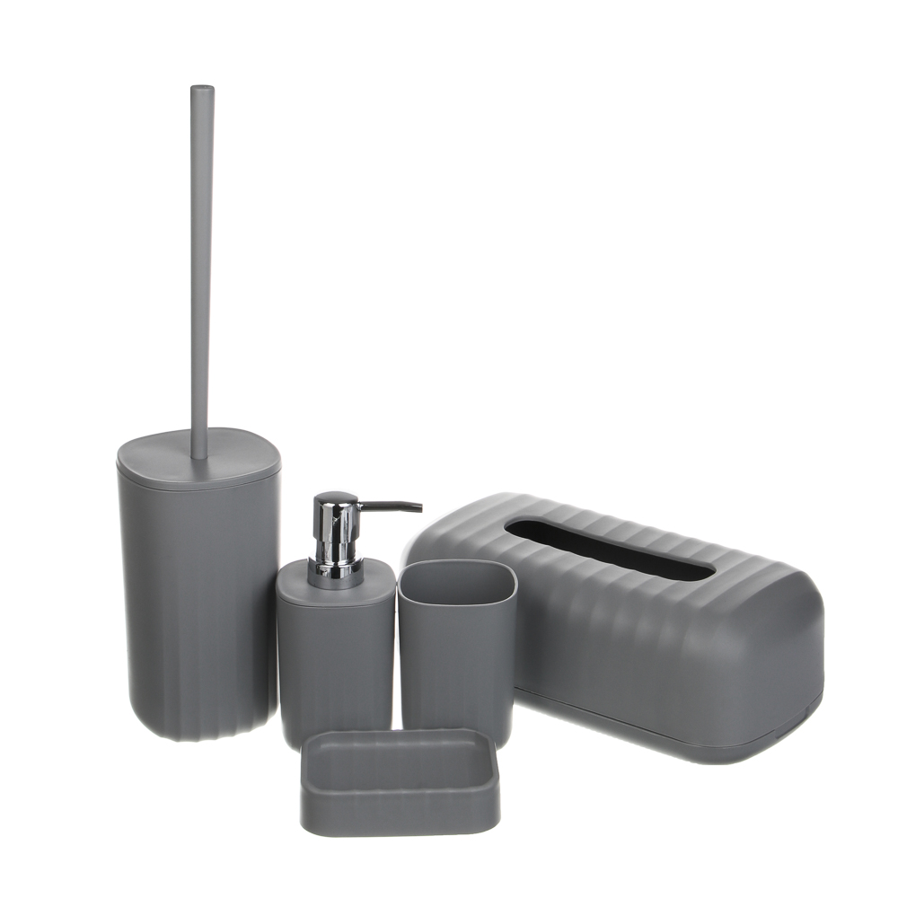 Салфетница тм VETTA Сидней, пластик, PP, серый, 27,4x14x9,2см - #8