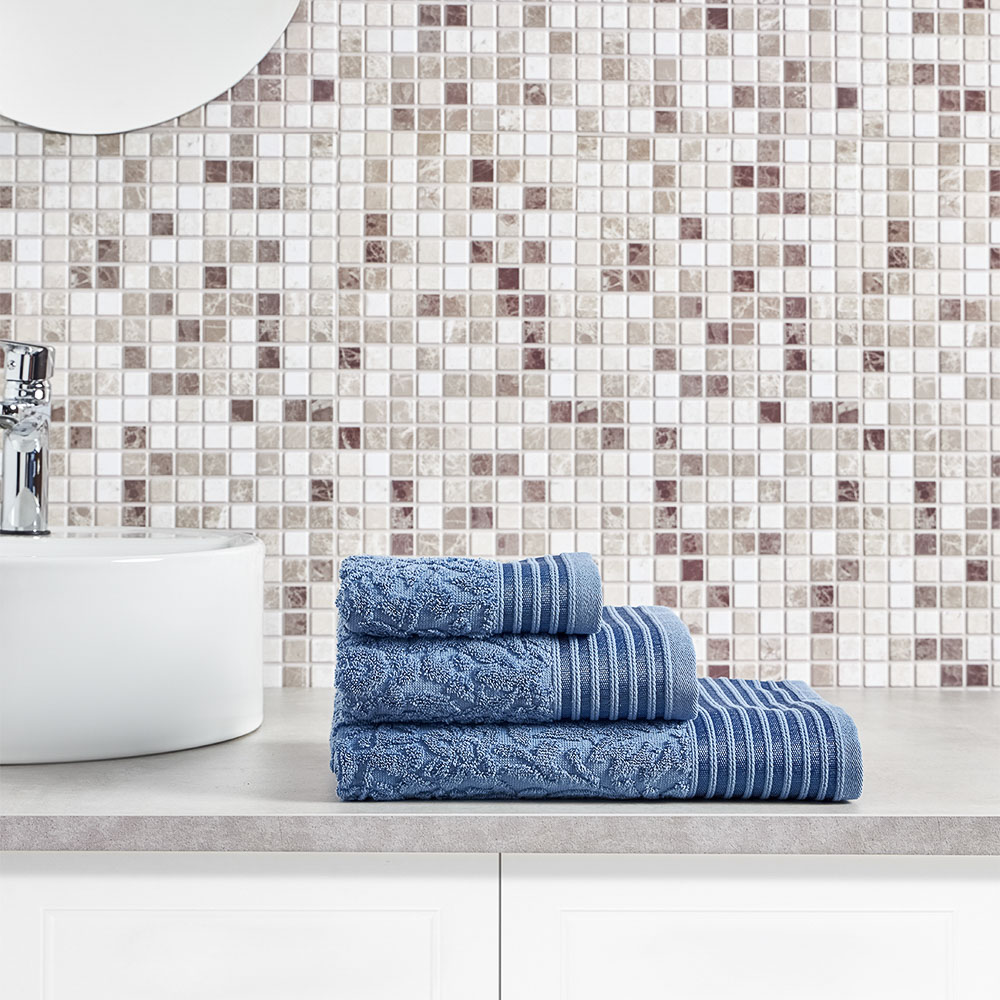 PROVANCE Нэви Полотенце махровое, 100% хлопок, 70х130см, 500гр/м, синий - #4