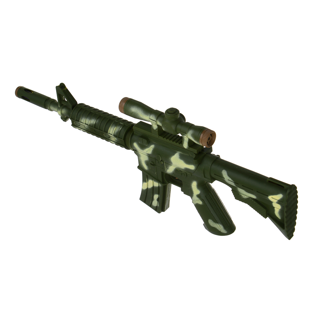 ИГРОЛЕНД Автомат, стреляет мягкими пулями, PP, EVA, картон, 20х52см, 2 дизайна - #6