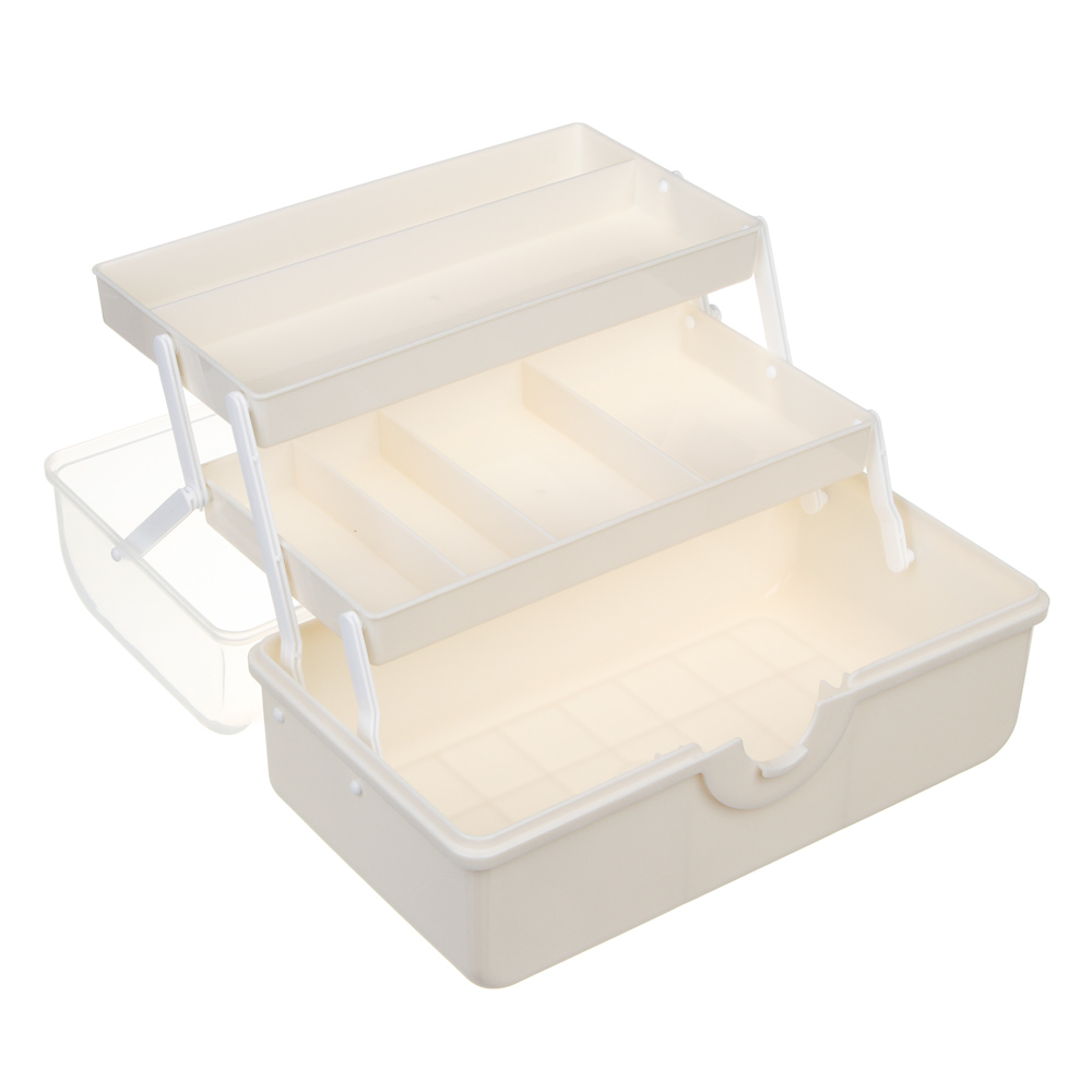 Бокс для таблеток тм VETTA, складной, 2 полки, пластик, 28,5х15,5х15,5см - #3