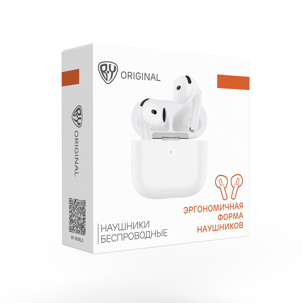 Наушники беспроводные TWS BY Space Pods 4, вкладыши, 25/200мАч, BT 5.4, белый - #2