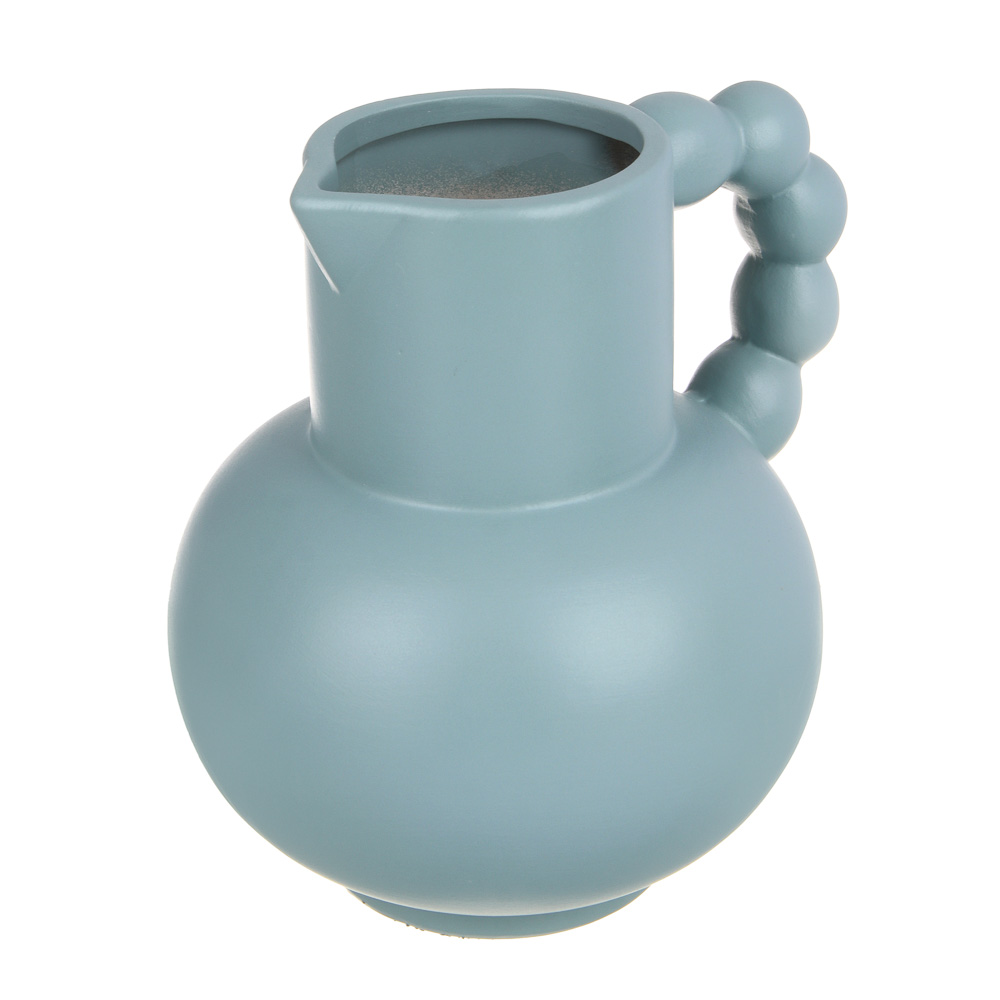 Ваза керамическая, 16x18,5x19 см, керамика, цвет синий - #5