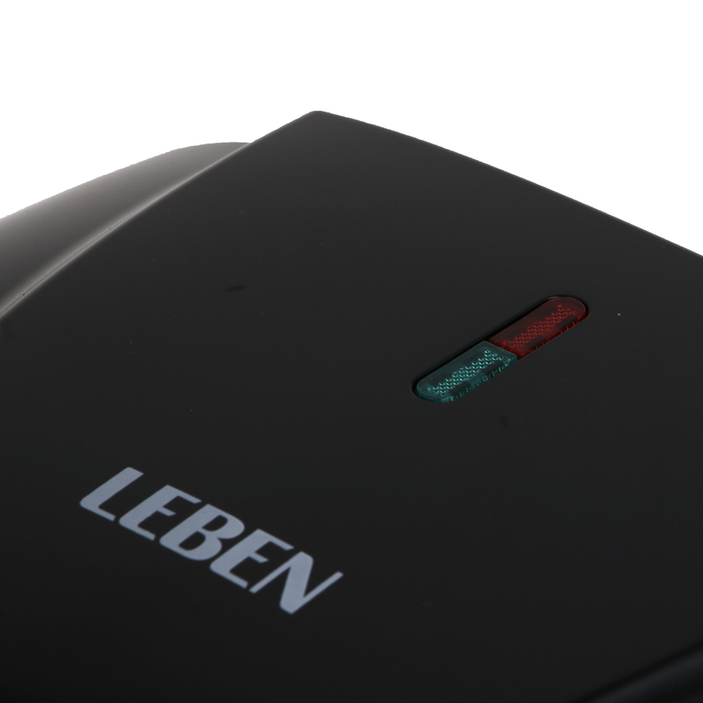 LEBEN Вафельница для бельгийских вафель, 1000 Вт, пластик, нерж. сталь, антипригарное покрытие - #5