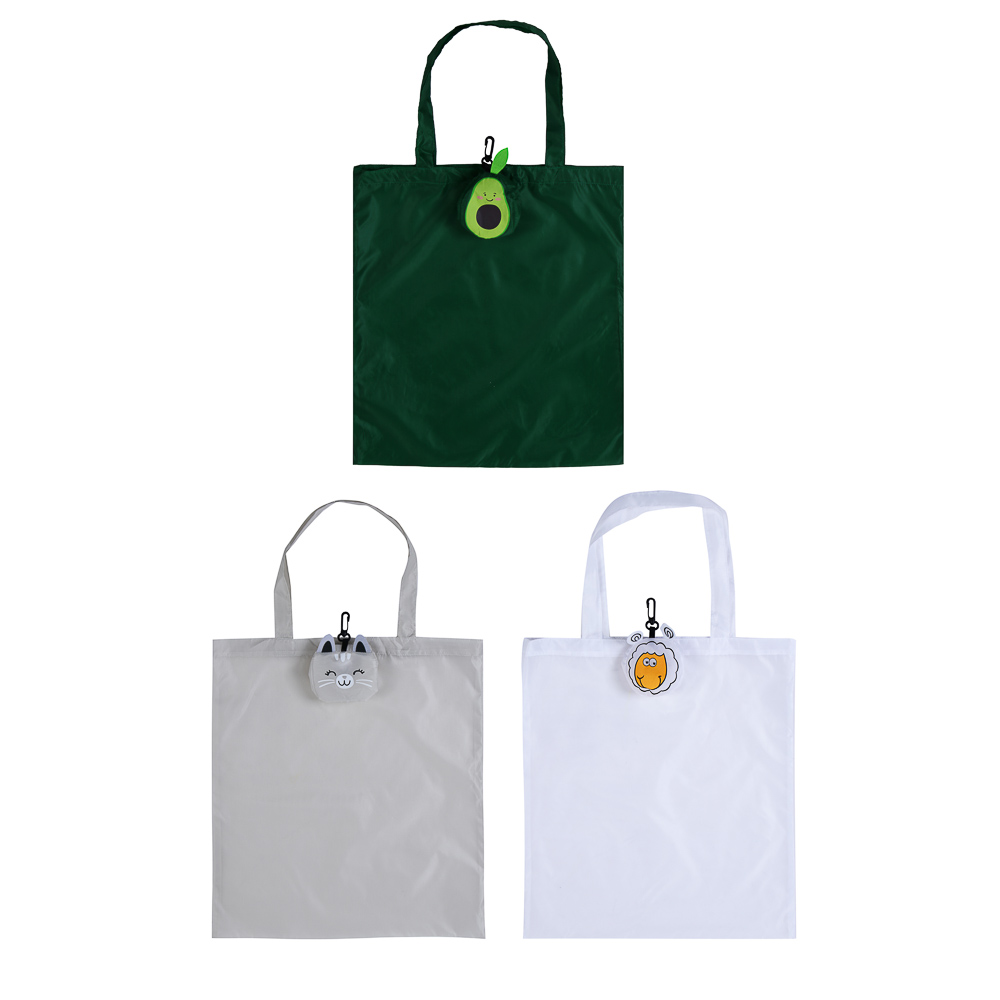 Сумка складная тм VETTA Зверята, полиэстер, 39х40 см, ручка 25 см - #1