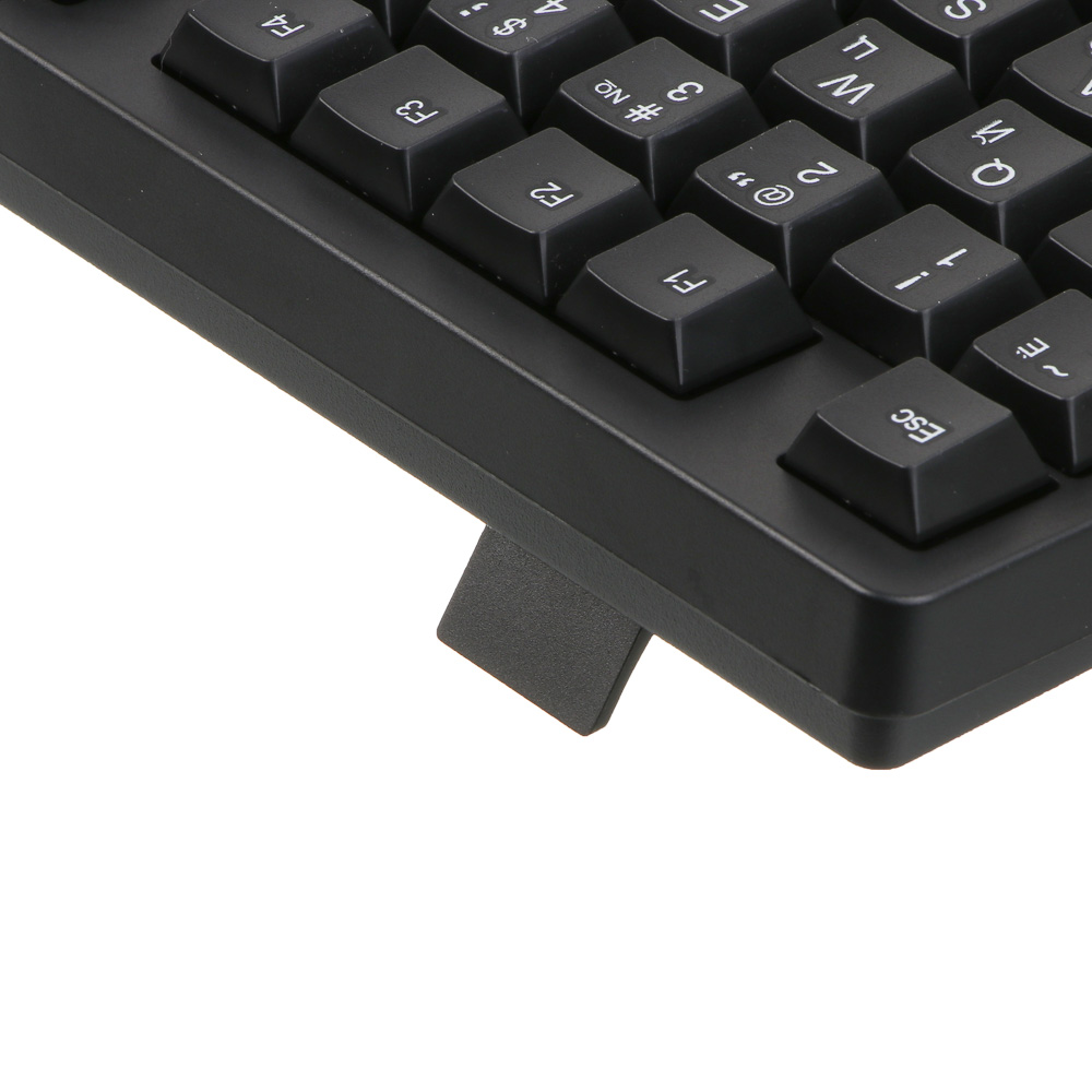 Клавиатура проводная BY PROMO, мембранная, 104кл., белая кириллица, USB, каб. 135см, черный - #8