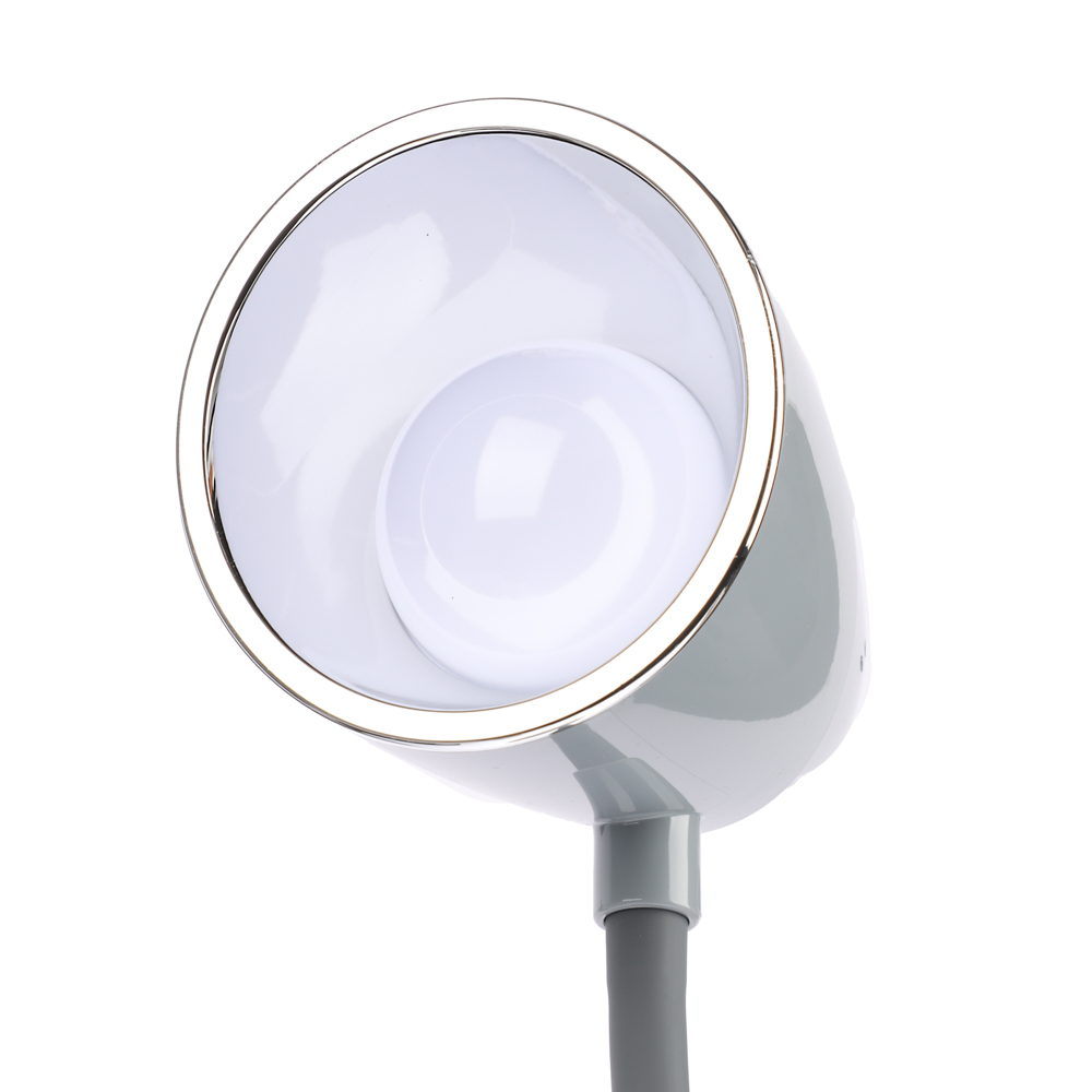 FORZA Лампа настольная складная 30LED, питание USB, 7Вт, 500Лм, кабель 1м, диммер, пластик, серая - #7