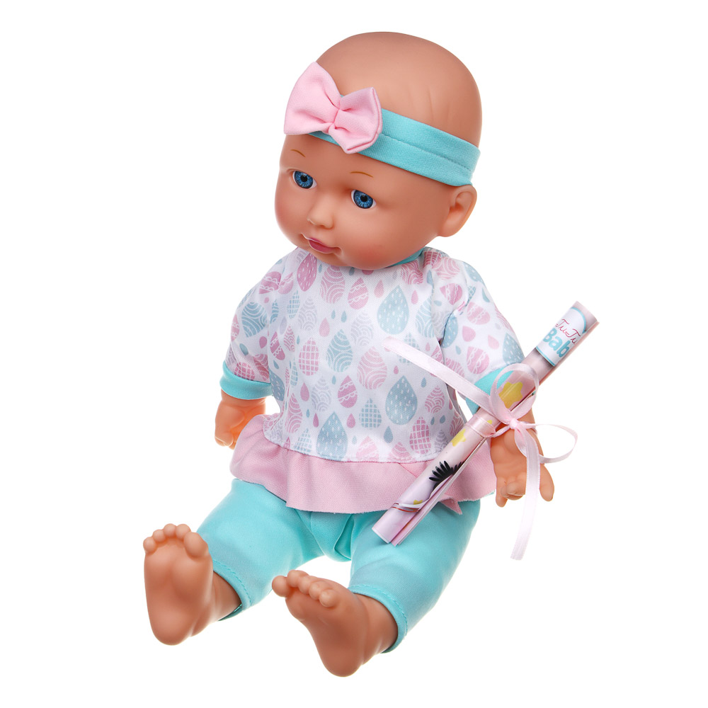 ИГРОЛЕНД Пупс 35 см, мягкое тело, с акс., звук, 3хAG13, PVC, ABS, PP, полиэстер, 33,5x12x26,5 - #6
