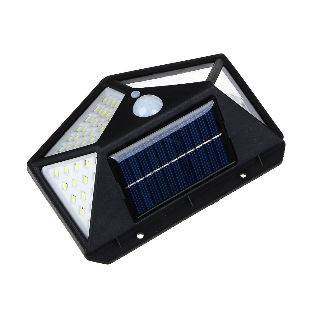 ЕРМАК Фонарь уличный настенный, на солнечной батарее, 100 LED, 1200мАч, 13,3x10x5см, пластик - #3