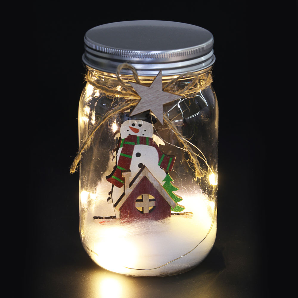 Светильник Сноубум с новогодней фигуркой - #1