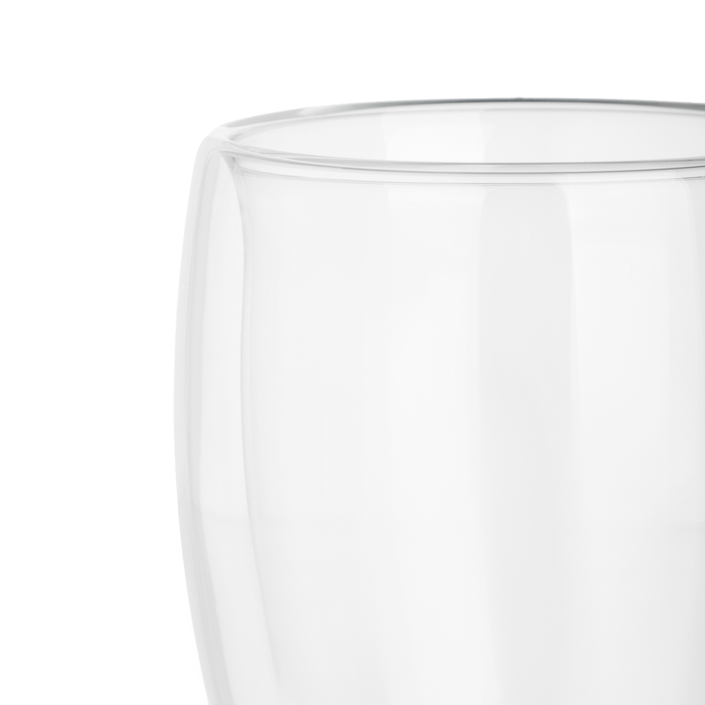 Кружка с двойными стенками тм MILLIMI Симпл, 350мл, стекло - #3
