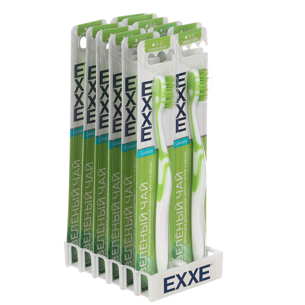 Зубная щетка EXXE LUXURY Зеленый чай, мягкая, 1шт - #8