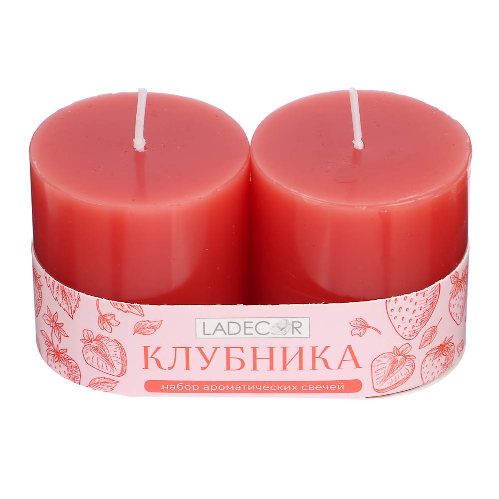 LADECOR Набор свечей, 2 шт, 5x5 см, парафин, 6 цветов - #8