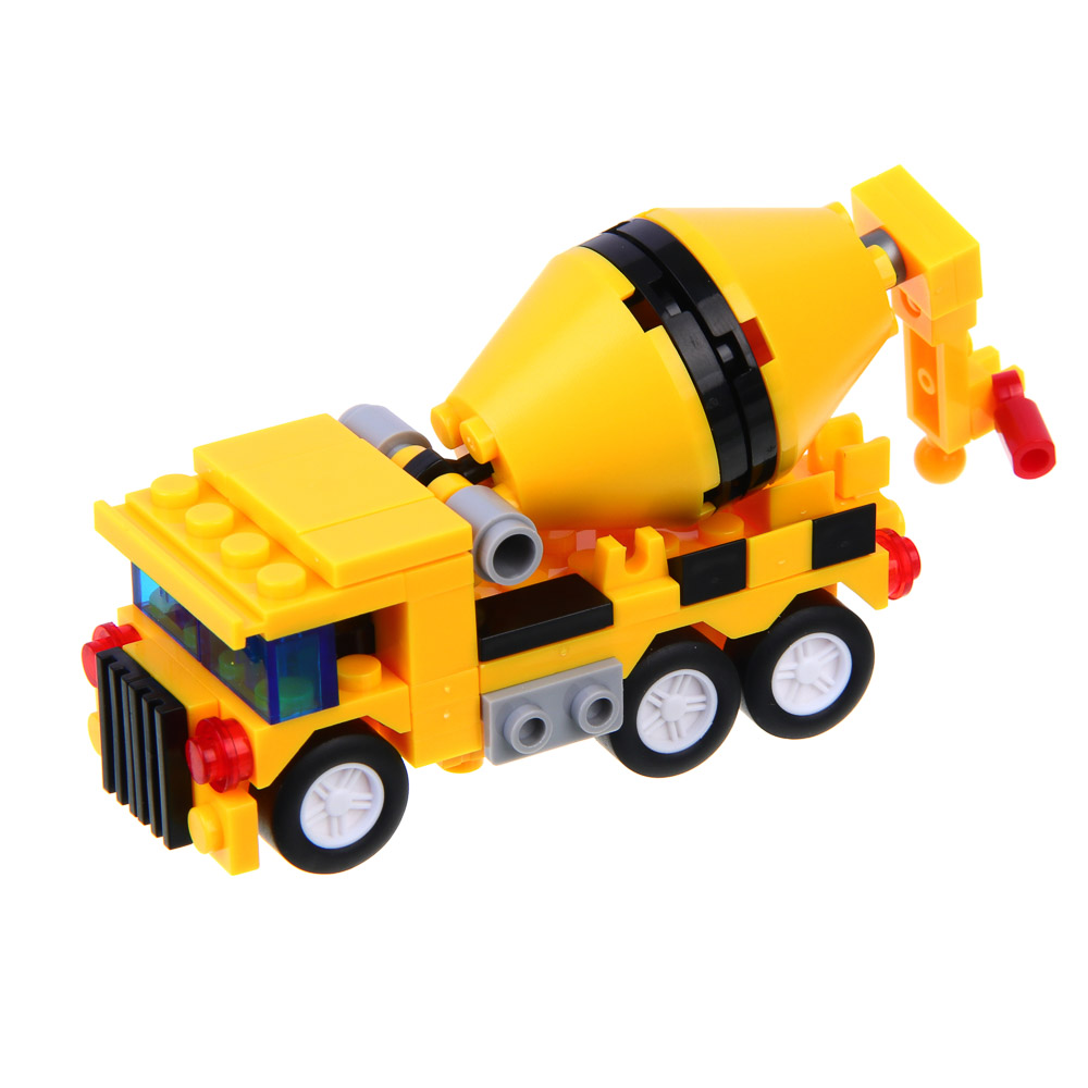 ИГРОЛЕНД Город Конструктор Спецтехника, 2 в 1, доп.функции, 92-109 дет, коллекция, 15х10х4см, 4 диз. - #6