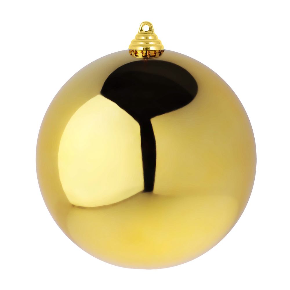 СНОУ БУМ Шар 14см пластик, золото - #1