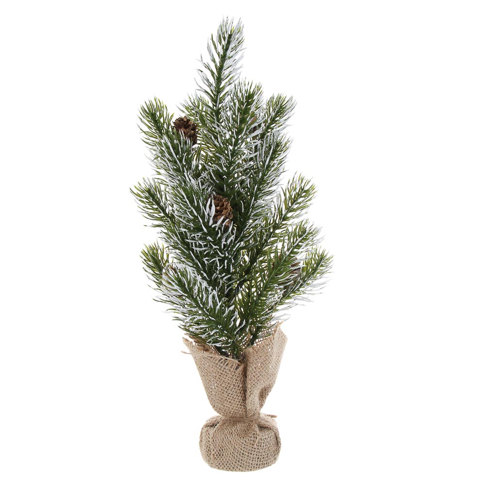 СНОУ БУМ Елочка литая 100% РЕ, шишка, на пеньке, 30 см, 26-63 - #4