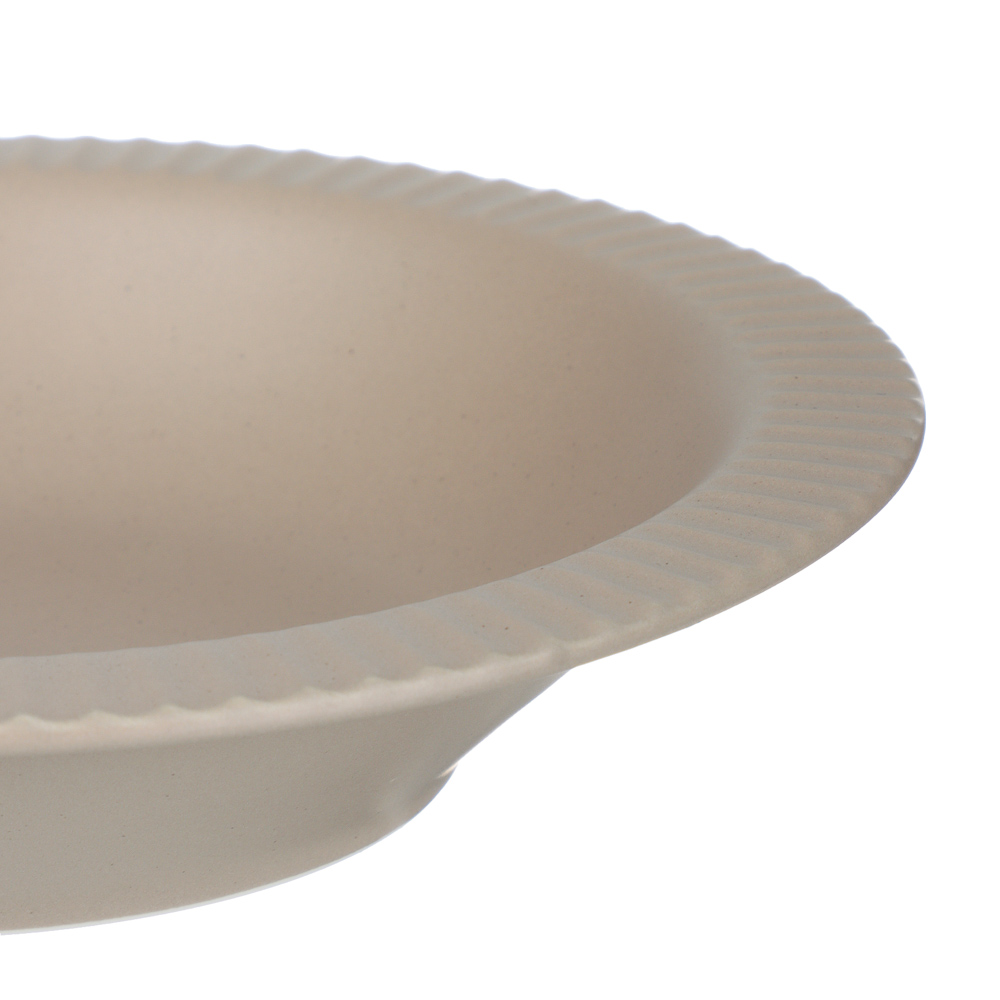 Тарелка суповая Лусия тм MILLIMI, 21,3см, фарфор, кофейный - #2