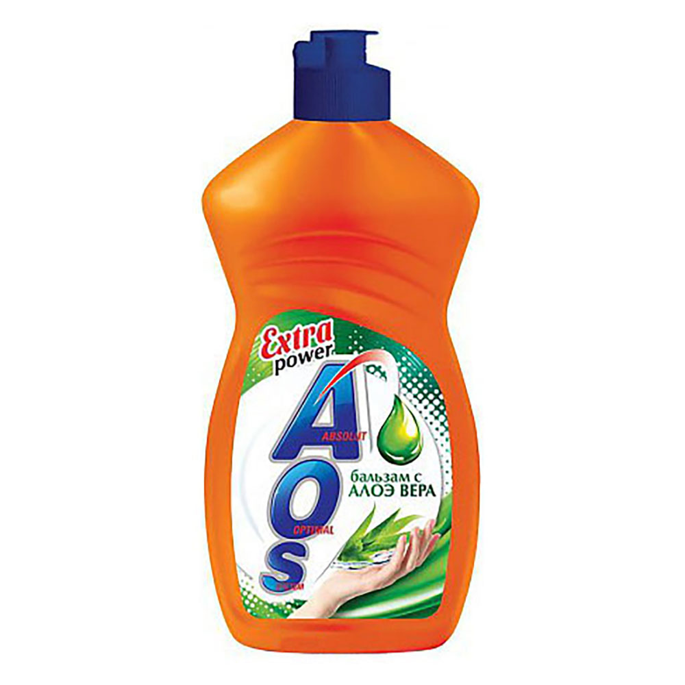 Средство для мытья посуды AOS "Бальзам Алоэ Вера"/"Апельсин и мята", 450 г - #2