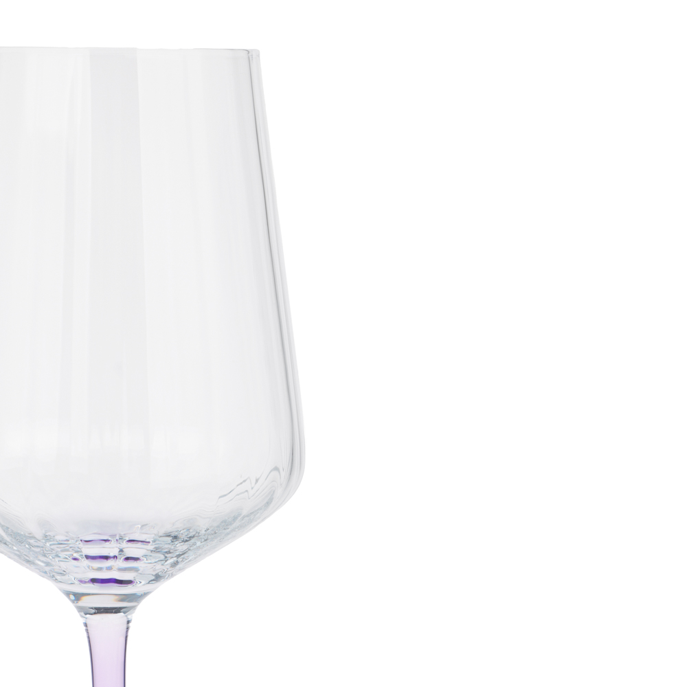 Бокал для вина на цветной ножке тм MILLIMI Ботаника, 560мл, стекло - #1