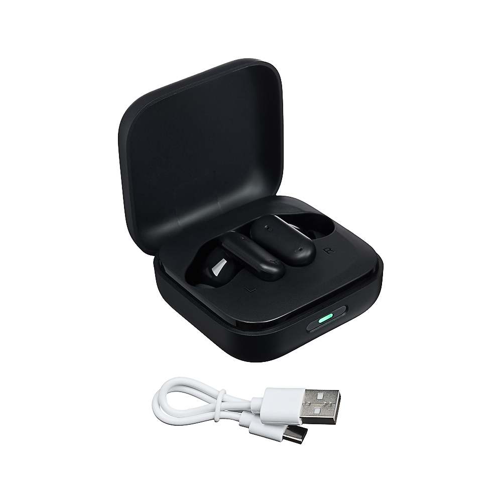 Наушники беспроводные TWS BY SilentPods, внутриканальные, ANC, 30/300 мАч, BT5.3, черные - #9