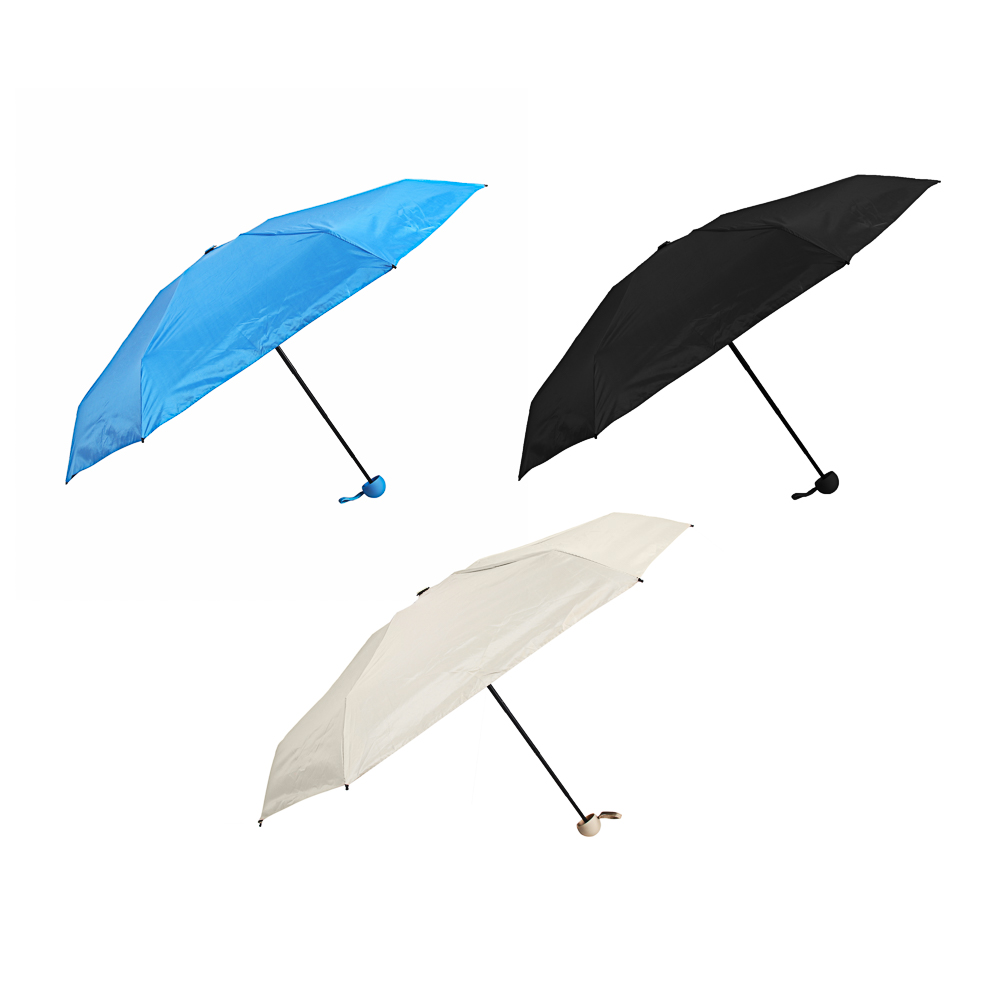 Зонт-мини механика в чехле, диаметр 90 см, 6 спиц, сплав, пластик, полиэстер, UF, 3 цвета - #1