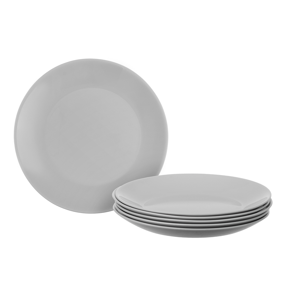 MILLIMI Грей Набор столовой посуды 19 пр., опаловое стекло, круглый - #3